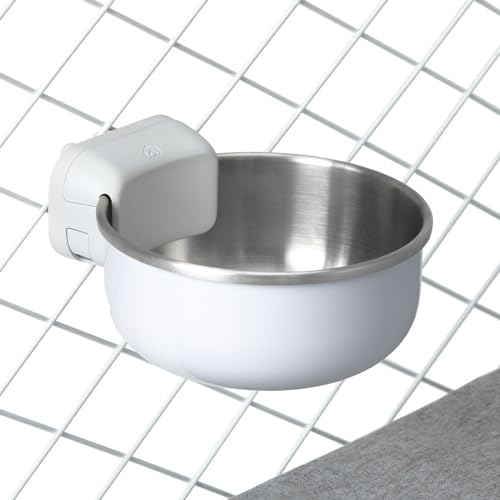 DIGGS Crate Bowl for Dogs - Clip on Pet Bowl for Water & Food - Puppy Training Necessities - Spill-Resistant, Universal Dog Crate Accessories (38oz.)
