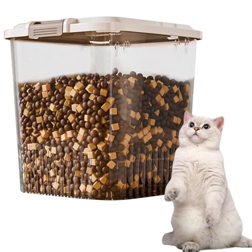 Dog Food Storage Container - Puppy Treat Box, Food Keeper | Clear Airtight Bin for Cat rabblt Bird rodant Pet Supplies Outdoor Travel Livestock Camping Use Animal Kitchen Pantry Meal Organizer - color: small