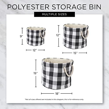 Bone Dry Pet Storage Collection Striped Paw Patch Bin, Small Round, Grayz, Medium Breeds - color: Gray, size: Small Round