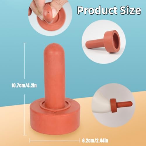5Pcs Small Animal Milk Drink Nipple, 4.2in Length Rubber Snap On Calf Nipple Livestock Feeding Nursing Watering Supplies