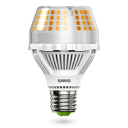 SANSI 200W Equivalent A19 LED Light Bulb, 3000 Lumens 3000K Soft Warm White E26 LED Bulbs, Non-Dimmable Bulb w/Ceramic Technology, 20 Watt Power Energy Saving Light Bulb for Home Office - color: 3000k Soft Warm, size: 3000 Lumen 1-Pack