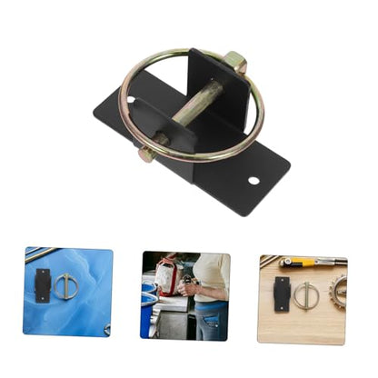 UPKOCH Heavy-Duty Steel Bucket Hook with Quick-Release Pin for Wall-Mounted Horse Stall and Barn Feed Bucket Holder for Stable Supplies