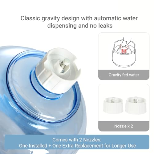Pet Water Dispenser for Large Dogs and Multi-Pet, 3 Gallon Dog Water Bowl Dispenser, Basic Automatic Gravity Dog Cat Water Feeder, Large Capacity Pets Drinking Fountain, BPA-Free