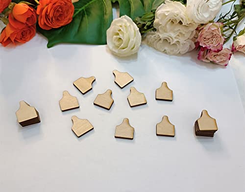 60pcs of Cow Tag Earring Ear Tag,Earrings Studs Sublimation Blanks Wood Earrings,Blanks Farm Animal Earrings Stud,DIY Country Western Jewelry (1'') - size: 1''