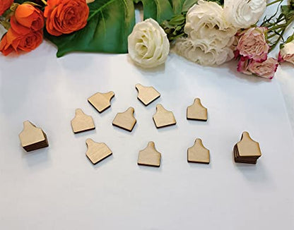 60pcs of Cow Tag Earring Ear Tag,Earrings Studs Sublimation Blanks Wood Earrings,Blanks Farm Animal Earrings Stud,DIY Country Western Jewelry (1'') - size: 1''