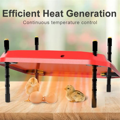 Electric Chick Brooder Heating Plate Adjustable Height Chick Cage Heater Chicken Warmer US Plug