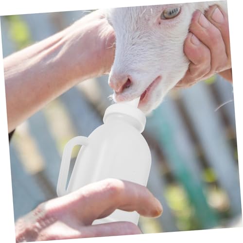 Livestock Nursing Bottle for and Goats Feeding Kit with Tough Pacifier for Newborn Reusable and Easy to Clean