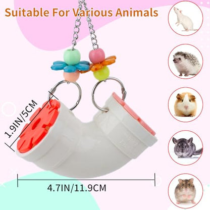 Hedgehog Toys for Hedgehogs to Play with, Foraging Toys for Hedgehogs, Hanging Slow Feeder Enrichment Toy Puzzle Supplies Cage Accessories for Rat, Hamster, Rabbit, Parakeets