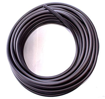 1/8" ID x 5/16" OD - 100 ft roll - Santoprene Tubing, SantopSeal Thermoplastic Rubber Black Chemical Resistant flexible hose 64A, Low pressure rubber tubing - size: 1/8" ID x 5/16" OD