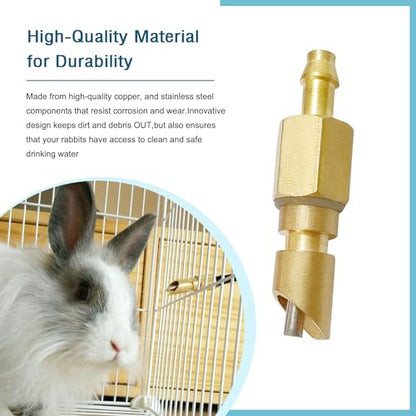 Barss Nipples Water Dispenser Automatic Metal Watering System for Rabbits, Guinea Pigs, Rat, Ferrets and Other Small Animals（10Pcs ）