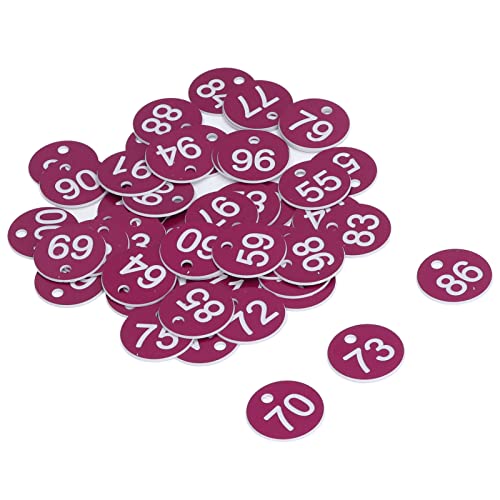 Ear Tags, 50Pcs Cattle Numbered Plastic Earring for Cattle Cow Calf Livestock Identification Ear Tagger(#3)