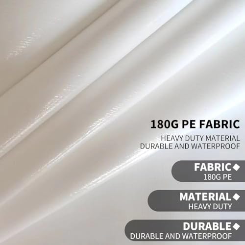 2 Pack Chicken Coop Cover Waterproof, 14.5 * 6.3 FT Chicken Run Cover Coop Tarp with 80 PCS Heavy Duty Zip Ties, Walk-in Chicken Run Pen, Duck Coop Tarp Replacement,White - size: 14.5 * 6.3 FT