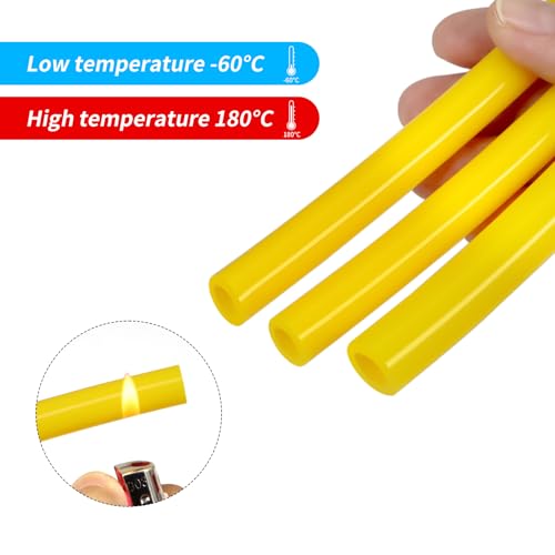 Silicone Tubes,9.84Ft 13/64" ID×9/32" OD (5mm×7mm) Yellow Food Grade Silicone tubing,For Food Grade Soft Milk Beer Drink,Home Brewing Wine making, Engine,Fish Tank Air Pump - color: Yellow, size: 5mm×7mm