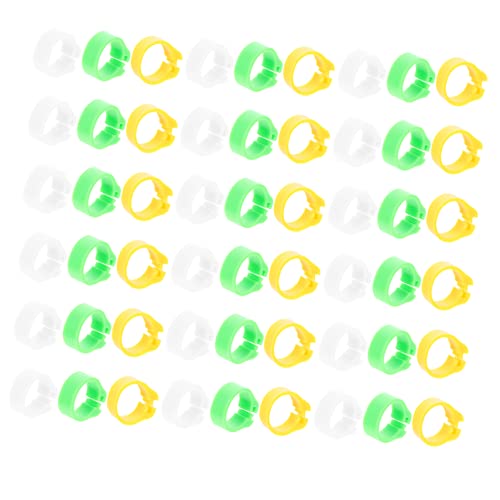 BESPORTBLE 300pcs Pigeon Foot for Poultry Colorful Plastic Bird Leg Bands for Easy Identification and Lightweight Leg Marking Bands for Chickens Pigeons and More