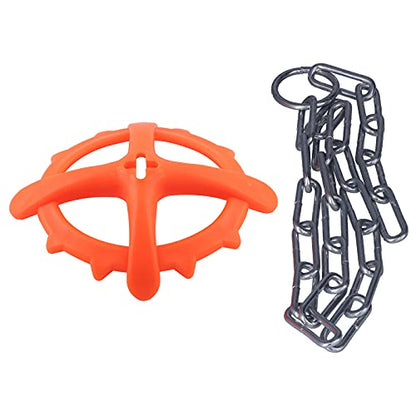 Pssopp Chain Iron Veterinary Bait Adjustable Plastic Toy for Farm, Material, Scented Design, Prevents Mutual Biting, Ideal for Animal Welfare