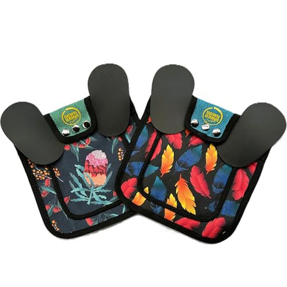DOWN UNDER OUTDOORS 2 Pack Medium-Large Chicken Saddles with Adjustable Straps, Chicken Apron, Poultry Saver, Pet Supplies, Including Shoulder Covers (Feathers and Flora) - color: Feathers and Flora