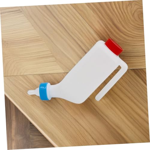 VICASKY Pig Nursing Bottle for Small Animals 1pcs Plastic Milk Feeder Detachable Nipple for Calves Lambs and Goats