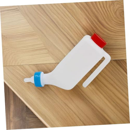 VICASKY Pig Nursing Bottle for Small Animals 1pcs Plastic Milk Feeder Detachable Nipple for Calves Lambs and Goats