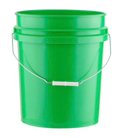 House Naturals 5 Gallon Plastic Food Grade BPA Free Bucket Pail with Screw on Air Tight lid (Pack of 3) Made in USA pails