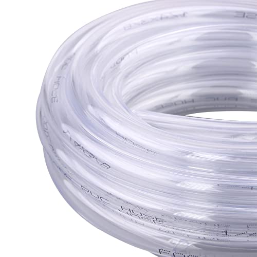 Clear Vinyl PVC Tubing 1/4" ID X 3/8" OD Plastic Flexible Food Grade Hose 10 Feet - size: 1/4" 3/8", style: 10 Feet