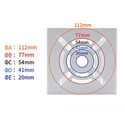 WiTi Universal Vertical Pole Mount for Security Camera, Solid Metal Bracket with Loops, Suitable for CCTV Cameras(Small Size)