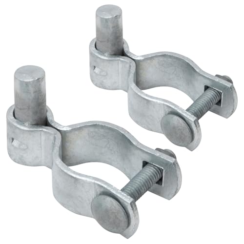 VIVIDA 1-5/8" Chain Link Gate Hinge, Galvanized Male Post Hinge, for 1-5/8" OD Post, Chain Link Fence Hardware, 2 PCS - size: 1-5/8" (2 PCS)