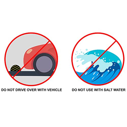 PIG Water Barrier | Sandless Sandbags for Flooding | 2 Pack | 10'L x 6.5"W x .25"H | Water Diverter | PM50417 - size: 10'L x 6.5"W x .25"H