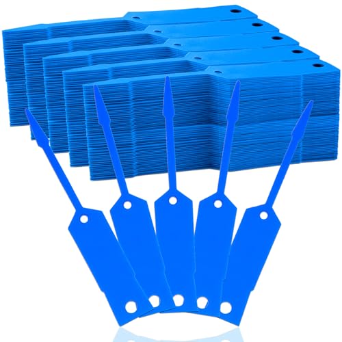 Lewtemi 1000 Pieces Self Lock Arrow ID Key Tags Car Parts Tags Key Ring Repair Labels for Office Automotive Shop Supplies(4 1/2'' X 3/4",Blue) - color: Blue, size: 4 1/2'' X 3/4"