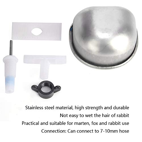 Rabbit Drinking Water Bowl,10 Sets Stainless Steel Rabbit Drinker,Rabbit Breeding Equipment Anti Scratch Stainless Steel Nipple Drinking(Fission) - size: fission