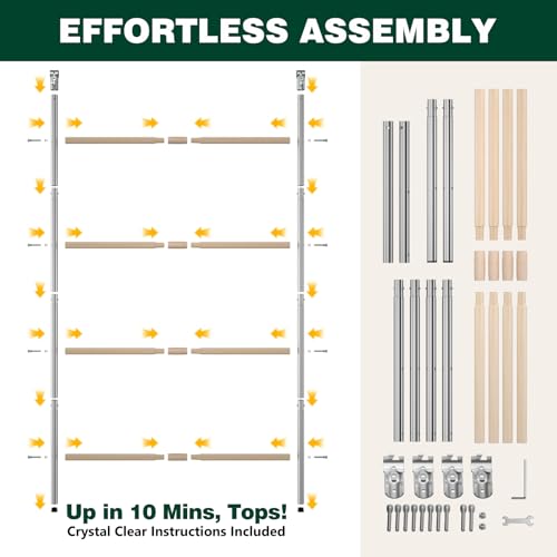 Chicken Perch for Coop Roosting Bars Farm Chicken Toys Roost Ladder for Backyard Poultry 2 Pack (58.2" L x 32" W) - color: 2 Pack