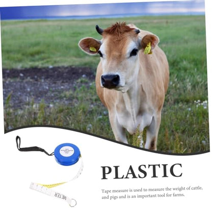 Cattle and Goat Weight Tape Measure 2.5m Blue Animal Body Measuring Tape for Livestock Pig Horse Chest Girth Measurement Farm Use Style