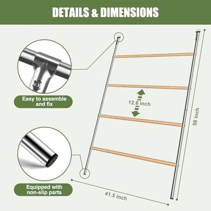 Chicken Coop Roosting,Chicken Roosting Bars for Chicken Coop,Backyard Chicken Raising Poultry Habitat Supplies, Wooden Easy Assembly for Backyard Poultry (55' L x 40' W)