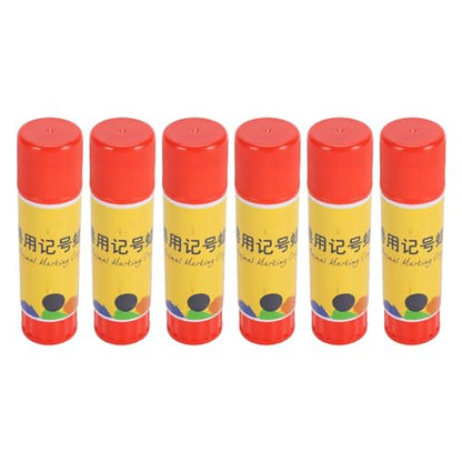 Livestock Marker Farm Marking Crayon Animal Identification Stick Premium ABS Wax Material Safe for Pig Sheep Cow Cattle (Red) - color: Red