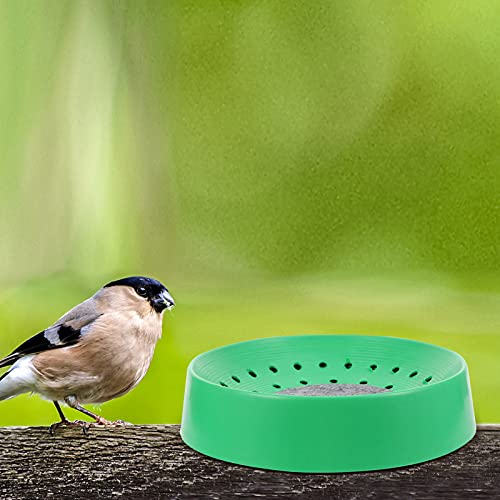 SHINEOFI Pigeon Nest Equipment 4-Pack Plastic Breeding Bowls with Non-Slip Mats for Pigeon Coop Bird Breeding House Suitable for Small Birds and Quails 8.86X8.86X1.97 Inches