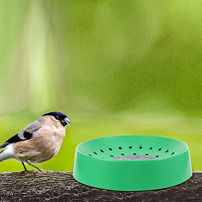 SHINEOFI Pigeon Nest Equipment 4-Pack Plastic Breeding Bowls with Non-Slip Mats for Pigeon Coop Bird Breeding House Suitable for Small Birds and Quails 8.86X8.86X1.97 Inches