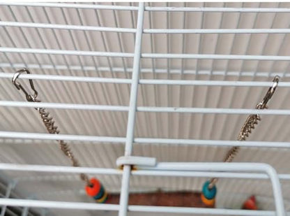 Bird Perch Toy, Natural Wooden Stand for Chick, Handmade Chicken Coop Swing for Training, Chicken Coop Accessories for Lovebird, Conure, Cockatiel, Parrot, Hens,Bird (L) - size: L