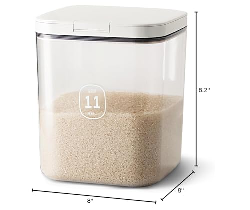 Flour Container 20LBS - 10 L /10.5 QT /10 KG - Rice Container Storage Food Grain Container Bins Household for Kitchen Pantry Organization (11L) - color: 11 L