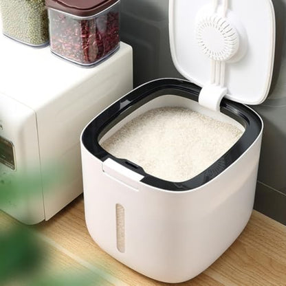 Zerodeko Large-capacity Sealed Grain Storage Bucket for Rice and Flour with Strong Sealing Effect, Sturdy Abs and Pp Material, Multi-functional Kitchen Storage Container for Home Use