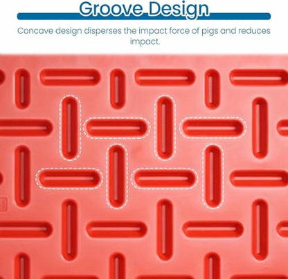 Livestock Management Panel, Thickened Portable Animal Guide with Handle, Safety Hog Panels with Groove Design for Impact Reduction and Animal Guidance - size: 30.3x18.5 in