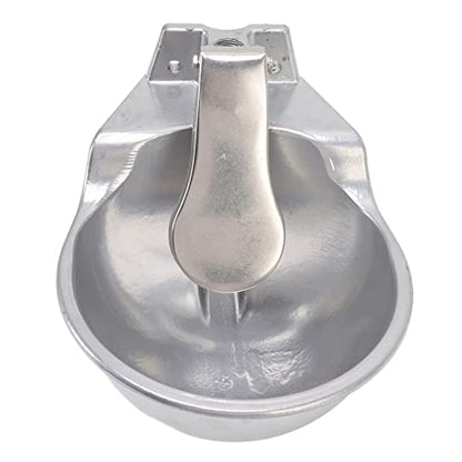 CDQL Automatic Livestock Drinking Bowl Farm Animals Waterer Extra Large Livestock Push Paddle Automatic Metal Waterer Aluminium Alloy Thickened Drinking Sink for Horse Cattle Sheep Dog