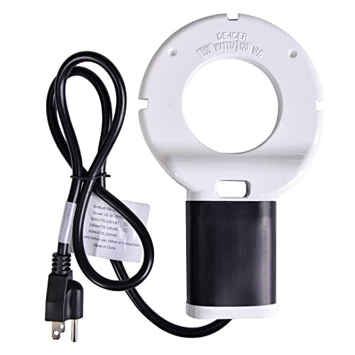 150W Chicken Waterer Heater, Aluminum Utility De-Icer for Farm & Livestock, Non-Conductive and Anti-Rust Heated Chicken Waterer, Bird Bath Heater Livestock Water Heater for Multiple Using - size: 150-Watt(New)