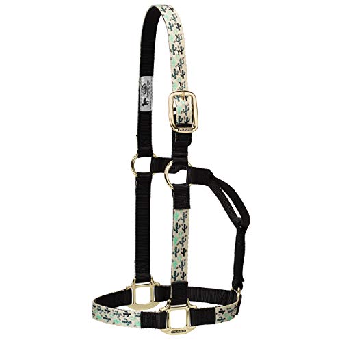 Weaver Leather Non-Adjustable Patterned Nylon Horse Halter, Cactus, Small