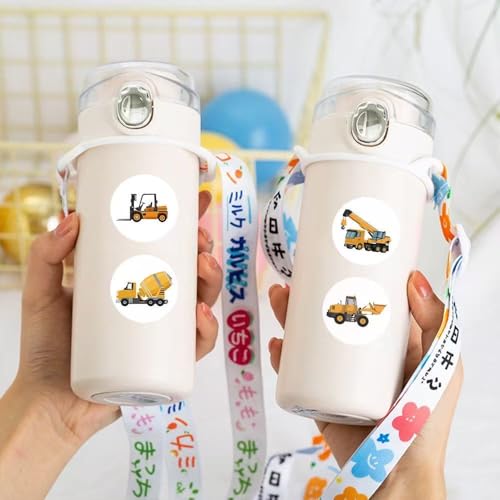 1000 Pcs Truck Stickers Bulk.Car Stickers for Boys Girls Mens.2 Roll 1 Inch Construction Pack Sticker Water Bottles Phone Case Laptop Book - color: Truck Car