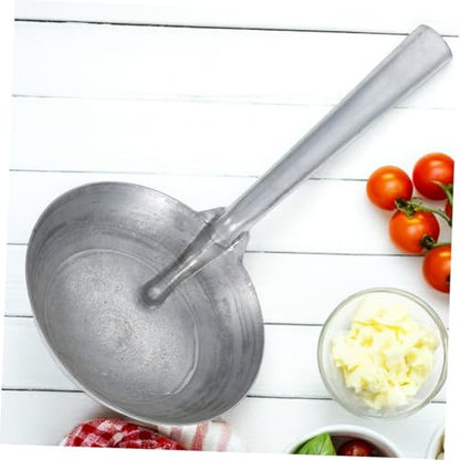 Iron Ladle Spoon for Feeding Livestock Heavy-Duty Scoop and Farm Animals Handle Water and Dipper for Homesteaders and Farmers