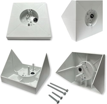 iMBAPrice Ceiling Fan Mounting Box IMBA-FB900, Cathedral Ceiling Fan Bracket Kit up to 80°, Heavy-Duty Electrical Box for Ceiling Fans & Light Fixtures, White, 1 Pack