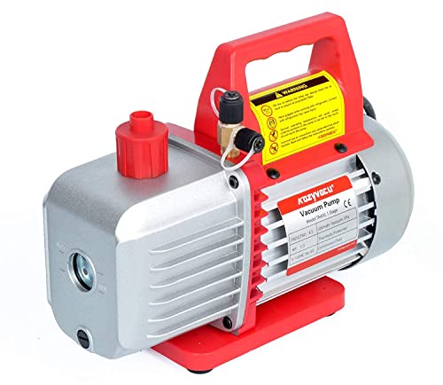 Single-Stage HVAC Vacuum Pump, 4.5CFM - Ideal for AC Repair Tools, Car AC Vacuum Pump, AC Vacuum Pump Kit, and Recovery Machine HVAC - Also Known as Bomba de Vacio A/C (TA450) - size: 450A