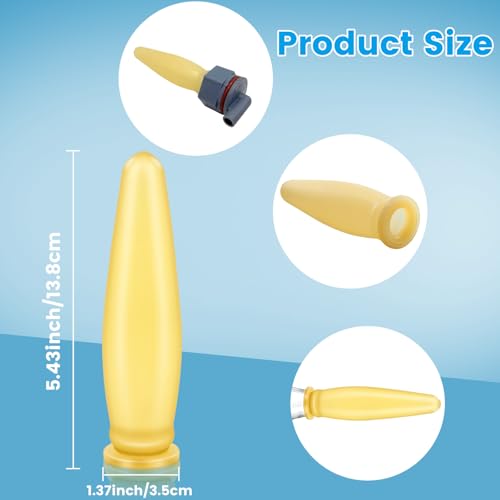 KTXM-Livestock Calf Feeding Bottle with Silicone Nipple, Universal Fit, Food-Grade Material, Anti-Choking Design, 3-Pack, for Farm Animal Nursing
