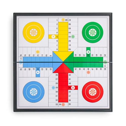 Ludo Magnetic Folding Travel Board Game Set - 9.75 Inches