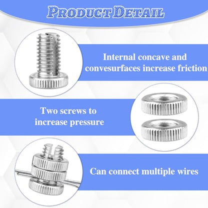 20 Pieces Split Bolt Joint Clamp Wire Connector Electrical Fence Connector Aluminium Alloy for Multiple Electric Fence