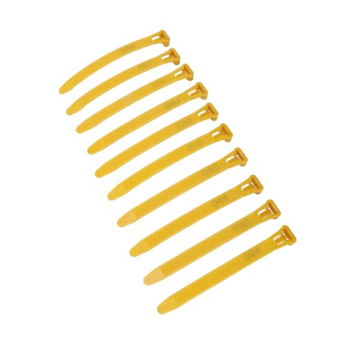 ZJchao Chicken Leg Bands, Adjustable Plastic Poultry Identification Leg Rings with Clear Colorfast Number Engraving for Duck Goose Chicken (Yellow) - color: Yellow